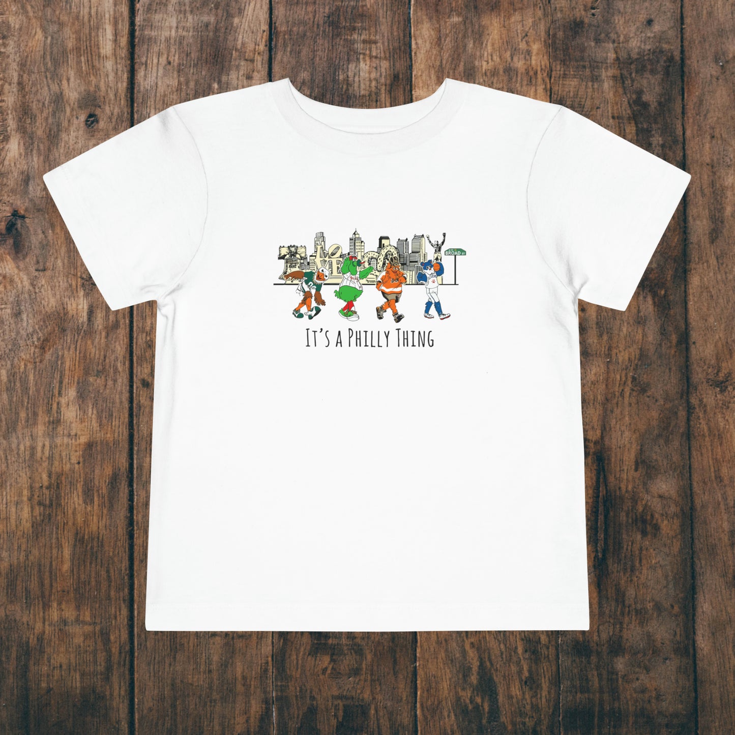 It's A Philly Thing Toddler Mascots Short Sleeve Tee Philadelphia Phillies Kids T Shirt