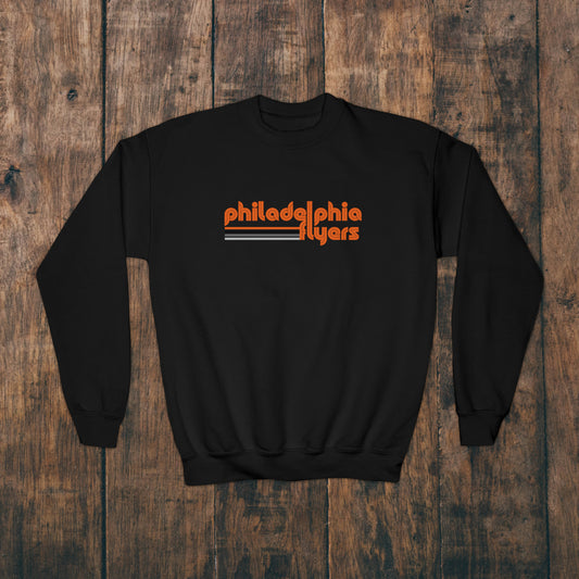 Philadelphia Flyers Kids Sweatshirt Boys Girls Childrens Family Matching Christmas Gift Retro Orange Youth Hoodie Crewneck Sweat Shirt