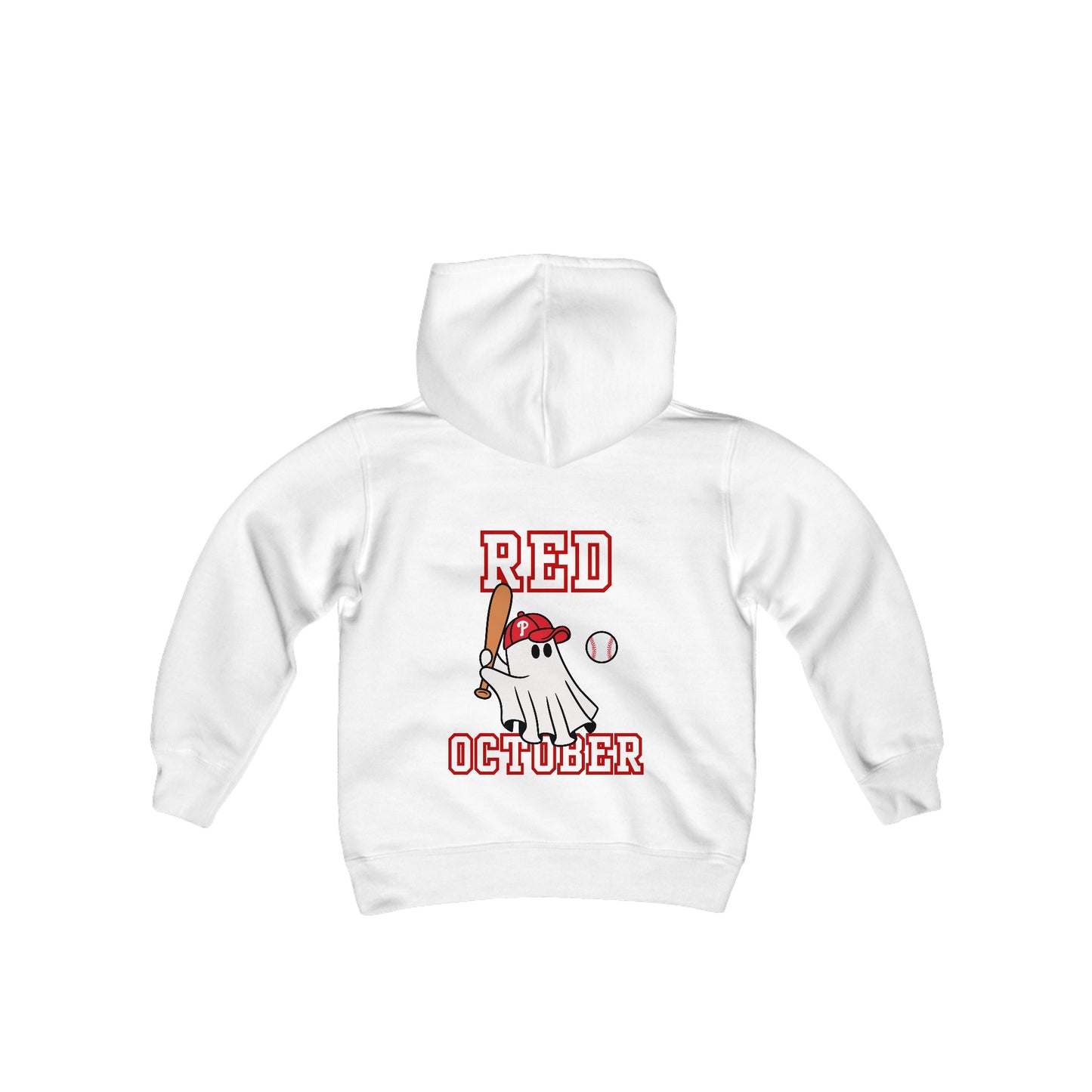 Kids Phillies Red October Front and Back Hooded Sweatshirt Boys Girls Youth Hoodie