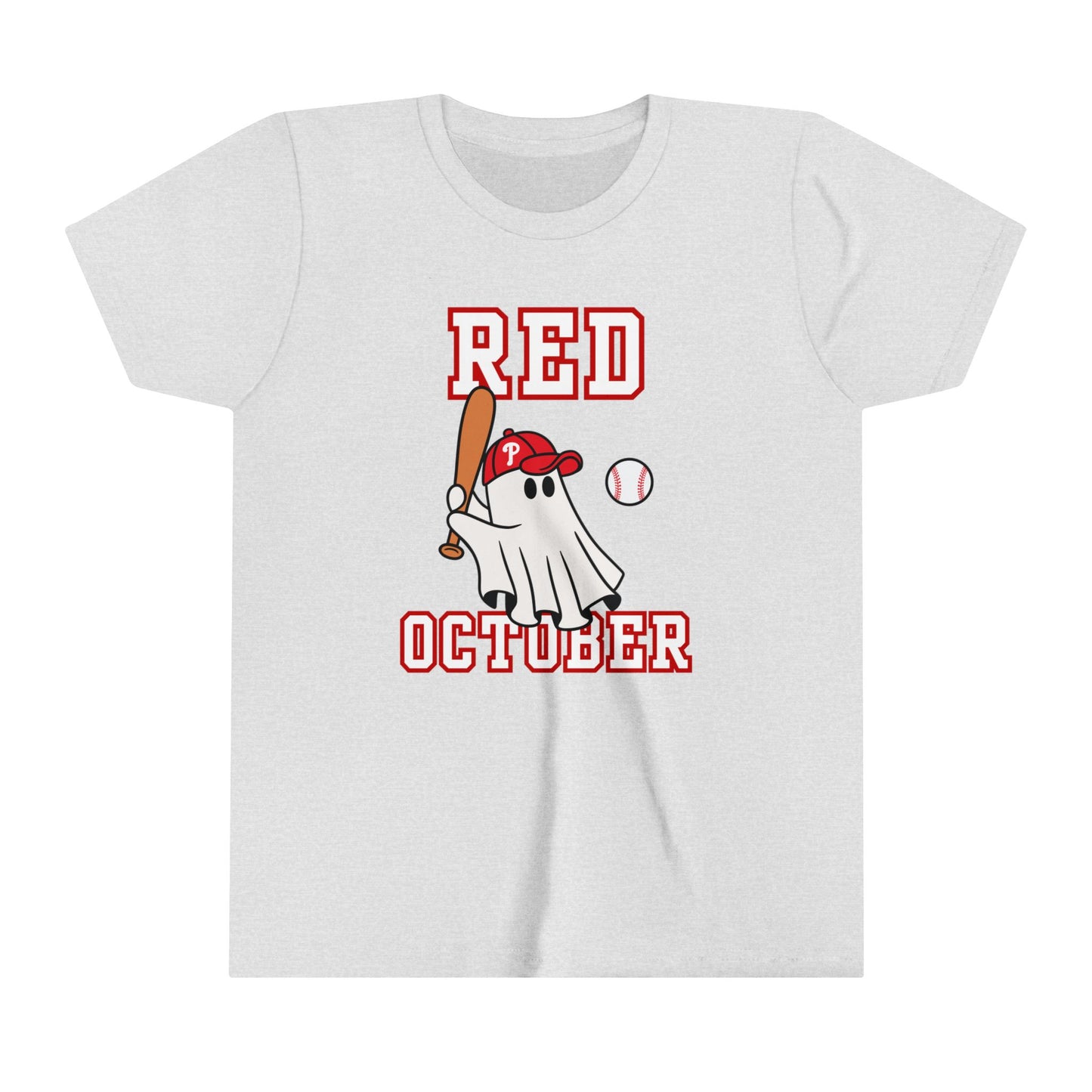 Youth Phillies Red October Boys Girls Kids Short Sleeve Tee