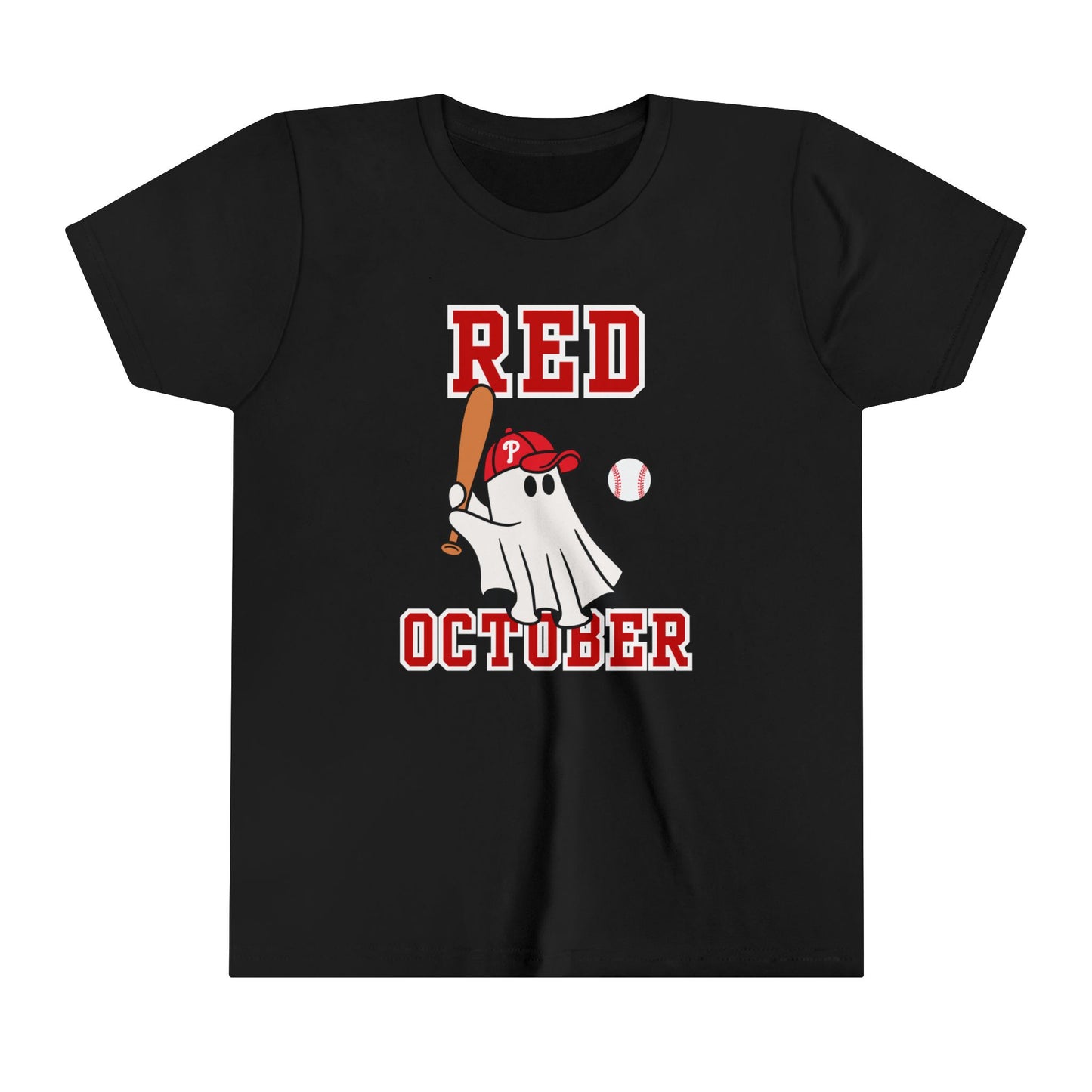 Youth Phillies Red October Boys Girls Kids Short Sleeve Tee