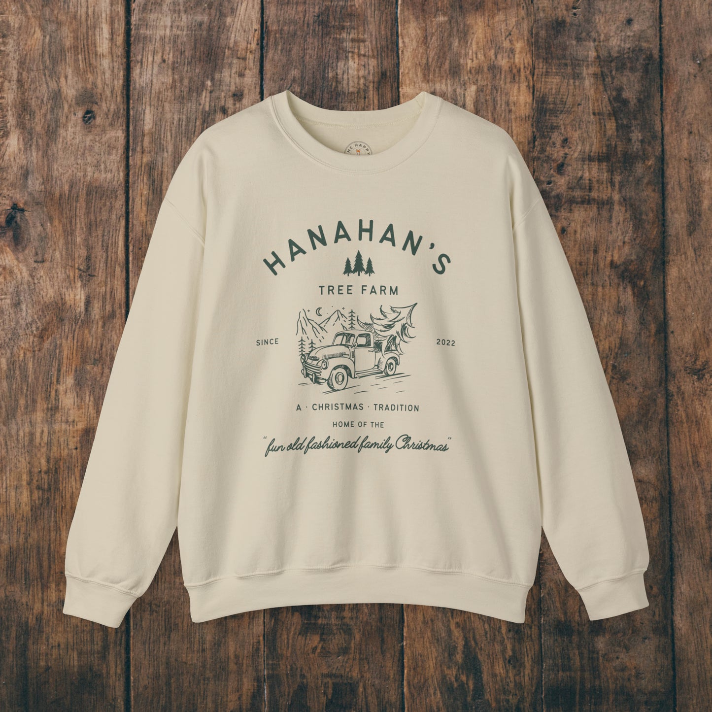 Family Tree Farm Sweatshirt Personalized Mom Dad Kids Family Matching Womens Mens Christmas Trees Custom Gift Hoodie Crewneck Sweatshirt