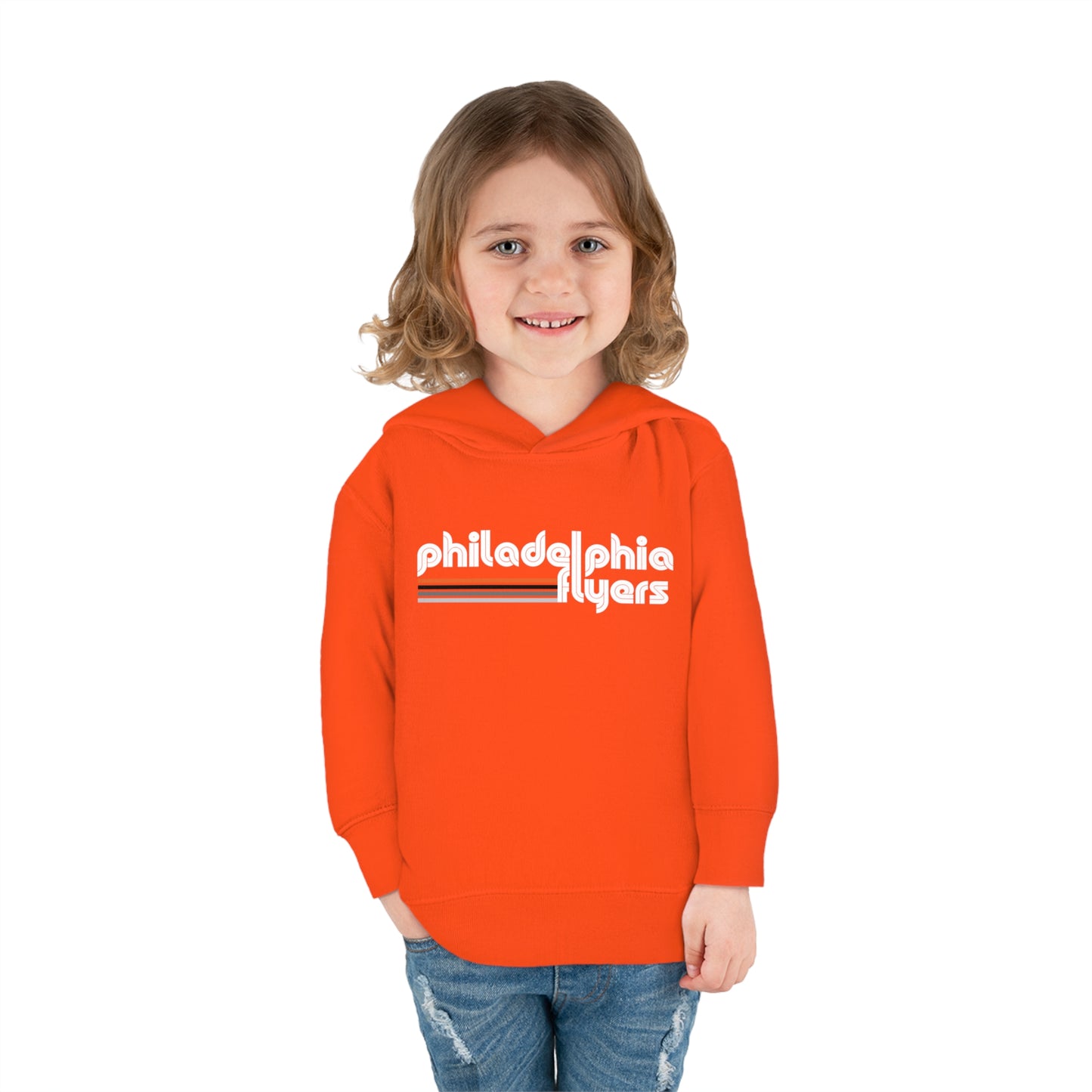 Philadelphia Flyers Toddler Sweatshirt Kids Hoodie Philly Fly Guys Orange Hockey Shirt Girls Boys Christmas Gift Fleece Hooded Sweat Shirt