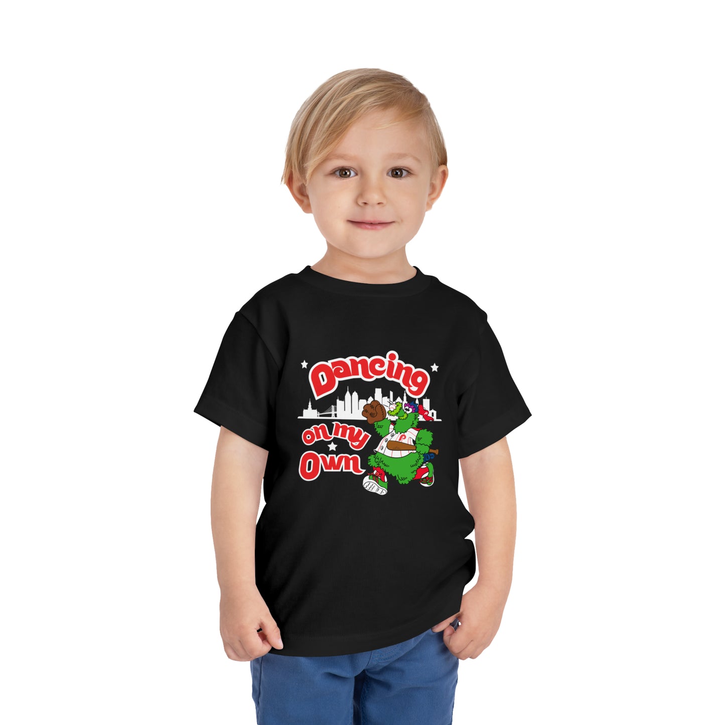 Copy of Phillies Phanatic Toddler Shirt Dancing On My Own Phanatic World Series Kids Short Sleeve Tee