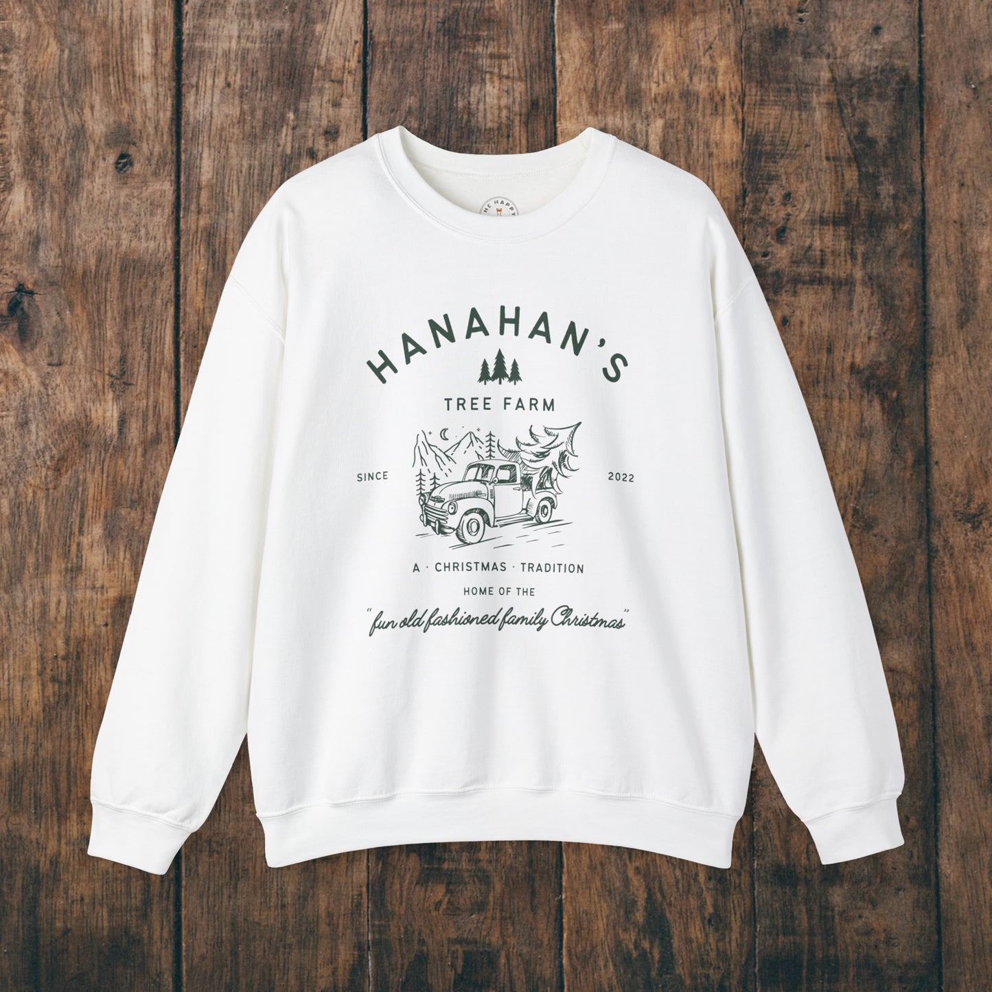 Family Tree Farm Sweatshirt Personalized Mom Dad Kids Family Matching Womens Mens Christmas Trees Custom Gift Hoodie Crewneck Sweatshirt