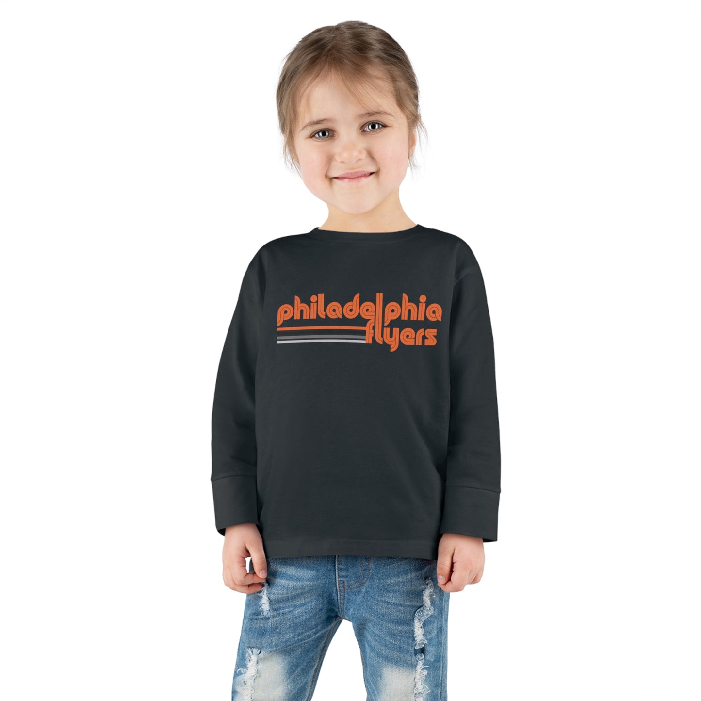 Toddler Flyers Shirt Philadelphia Kids Sweatshirt Boys Girls Christmas Philly Fan Gift Family Matching Retro Childrens Long Sleeve Tee