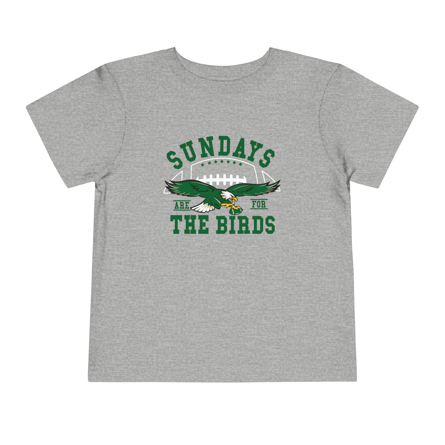 Eagles Philadelphia Toddler Shirt Sundays Are For The Birds Kelly Green Bird Gang Philly Football Kids T-Shirt Short Sleeve Tee