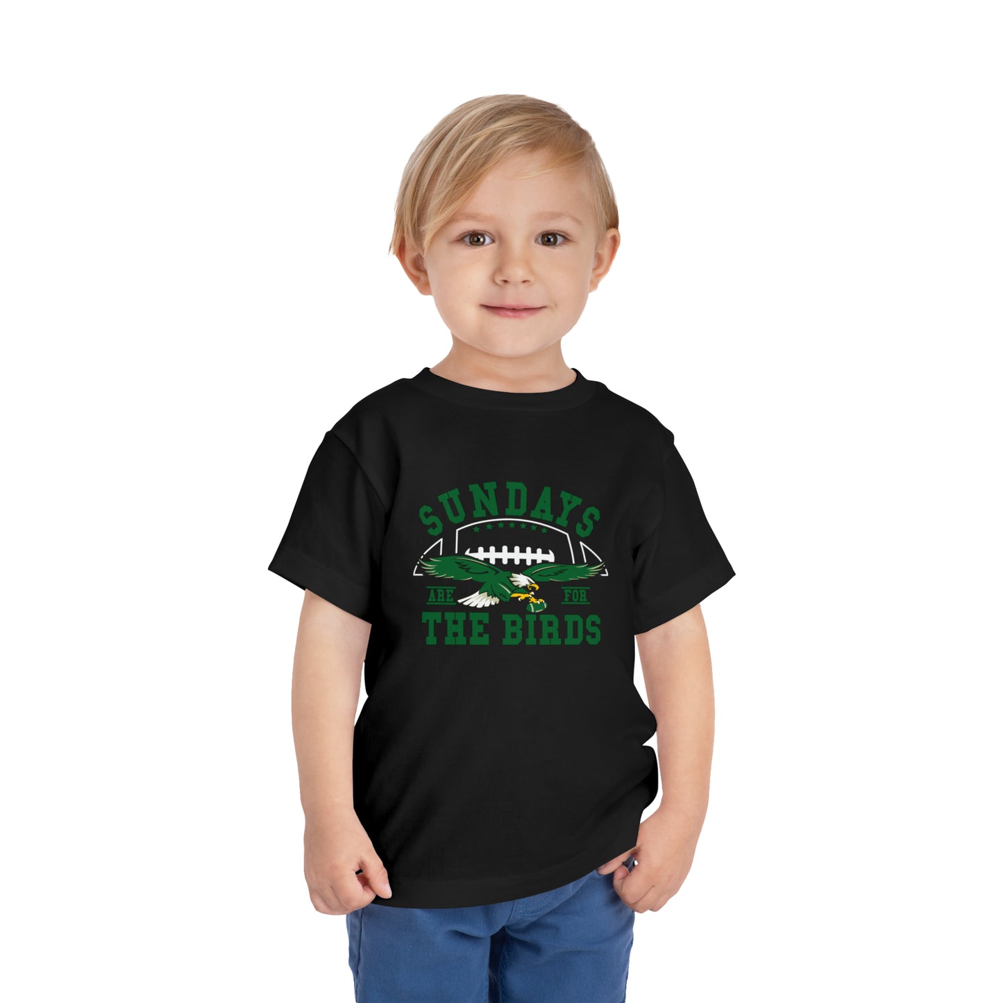 Eagles Philadelphia Toddler Shirt Sundays Are For The Birds Kelly Green Bird Gang Philly Football Kids T-Shirt Short Sleeve Tee