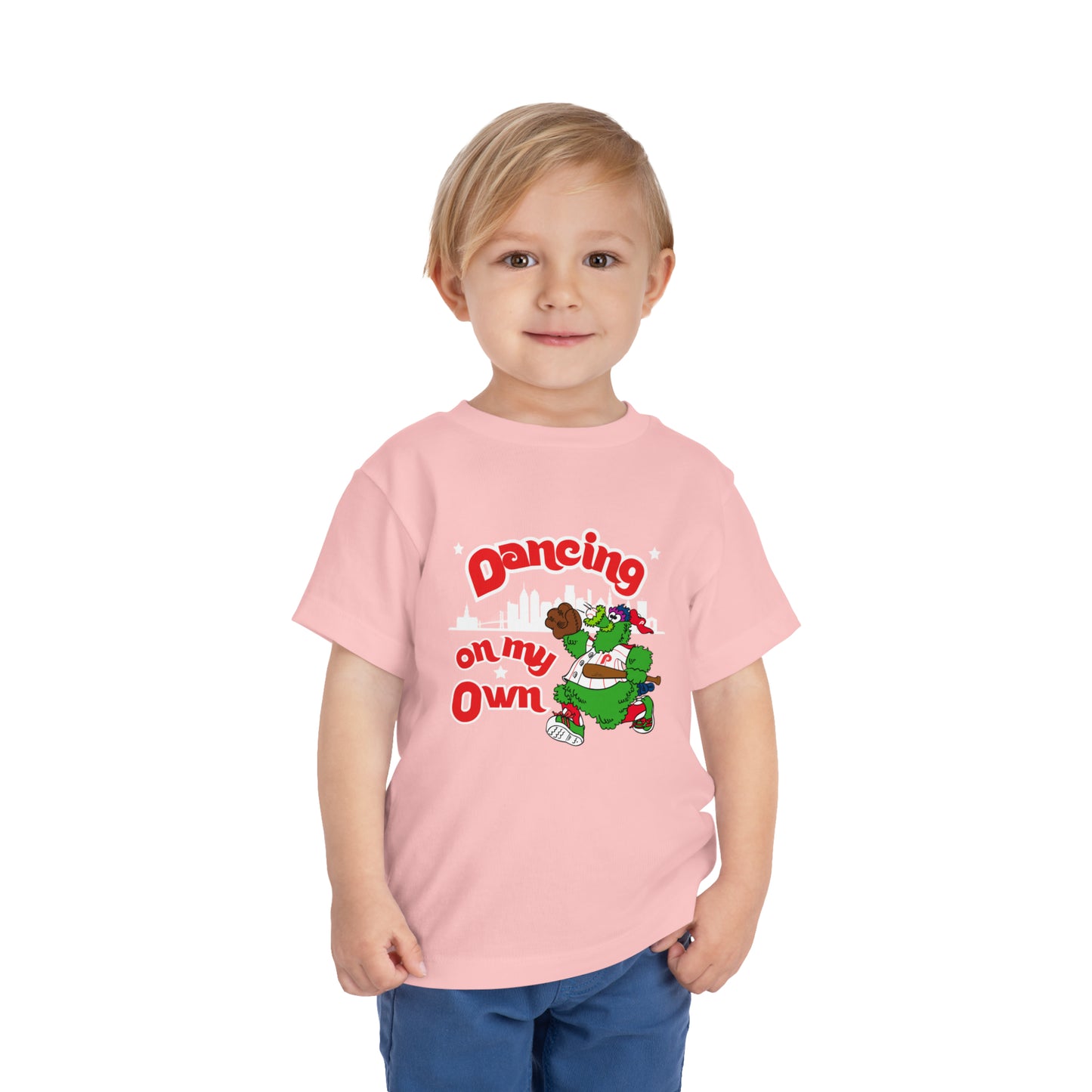 Copy of Phillies Phanatic Toddler Shirt Dancing On My Own Phanatic World Series Kids Short Sleeve Tee