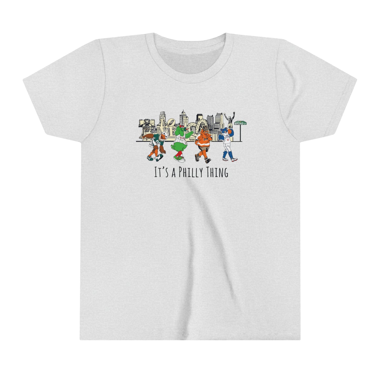 Kids Philly Mascots It's A Philly Thing Youth Short Sleeve Tee