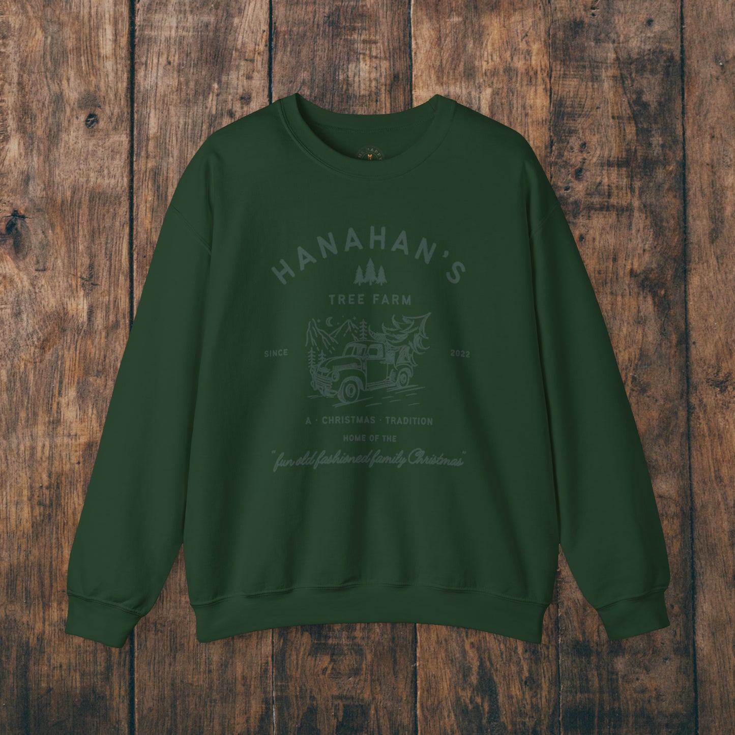 Family Tree Farm Sweatshirt Personalized Mom Dad Kids Family Matching Womens Mens Christmas Trees Custom Gift Hoodie Crewneck Sweatshirt