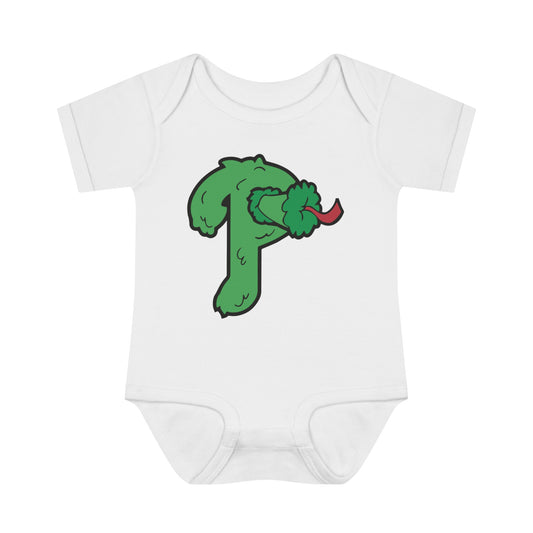 Phillies Phanatic P Baby Bodysuit