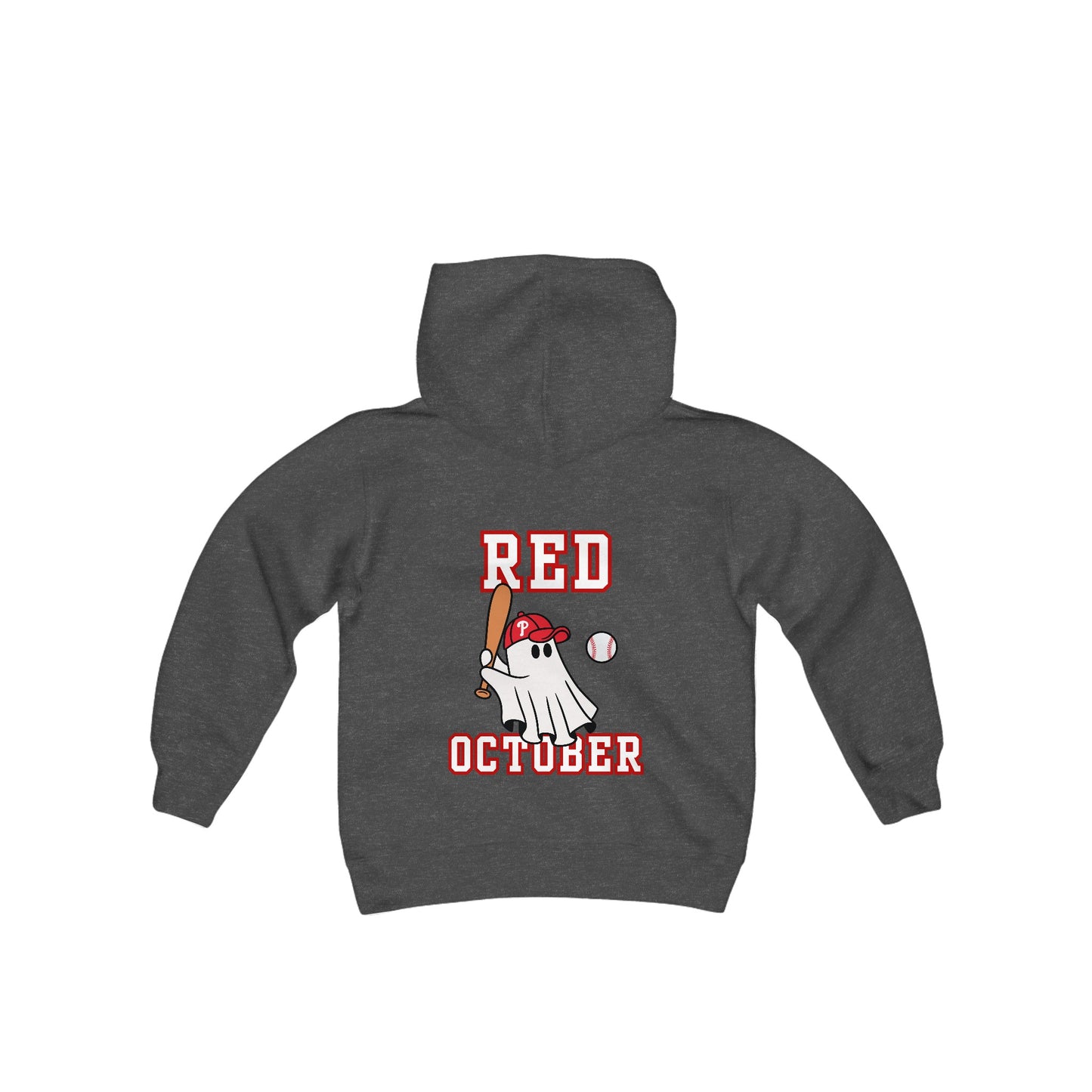 Kids Phillies Red October Front and Back Hooded Sweatshirt Boys Girls Youth Hoodie