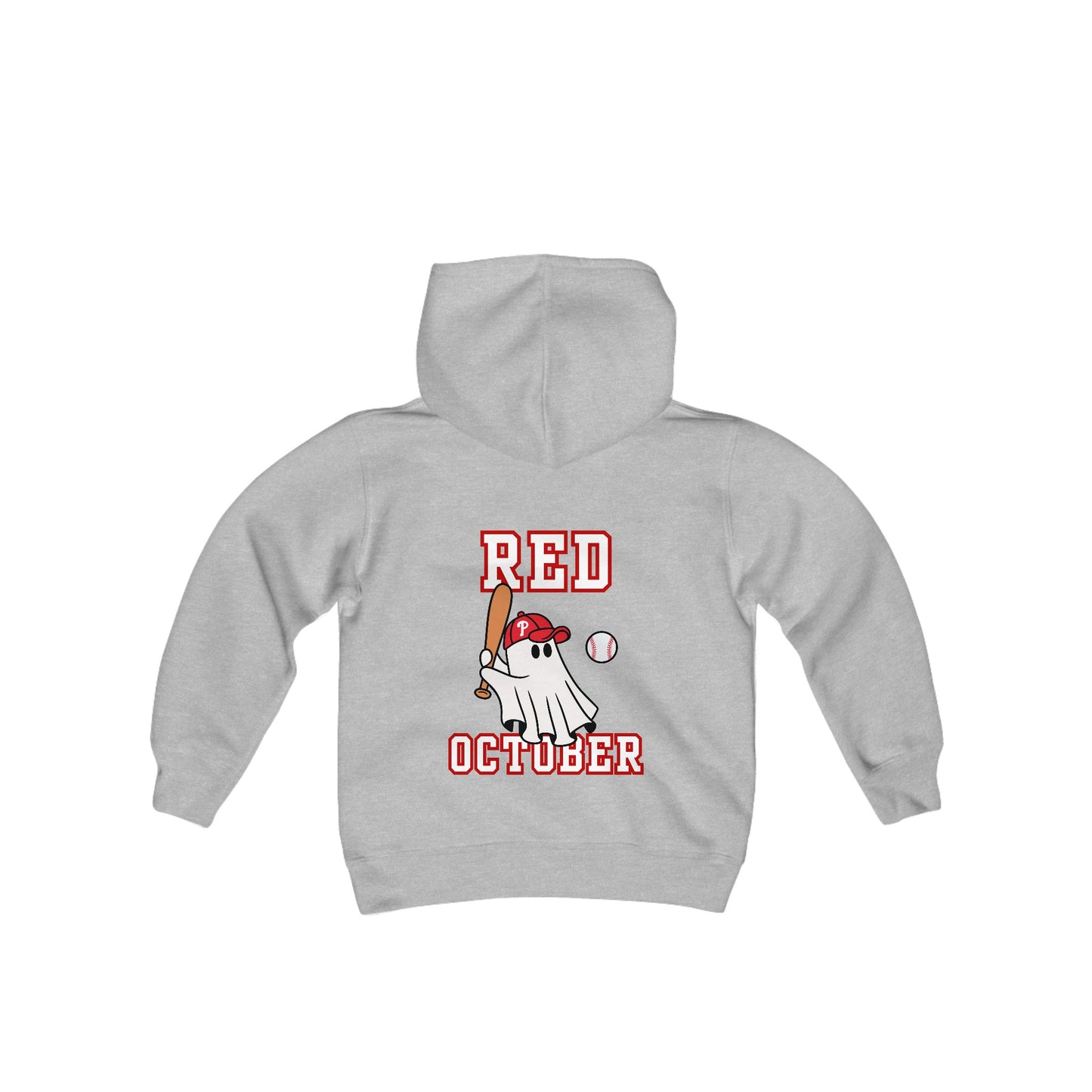 Kids Phillies Red October Front and Back Hooded Sweatshirt Boys Girls Youth Hoodie