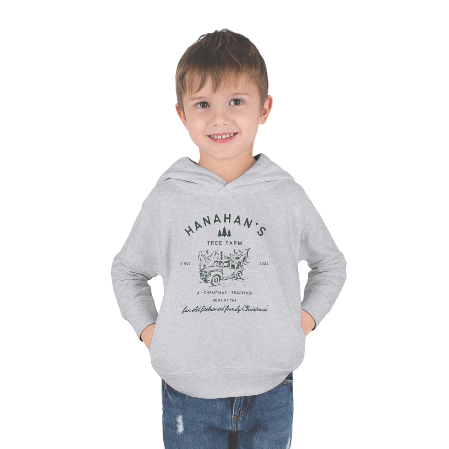 Personalized Family Tree Farm Toddler Sweatshirt Custom Name Family Matching Mom Dad Kids Toddler Pullover Fleece Hoodie