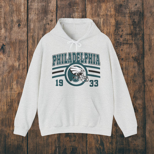 Philadelphia Eagles Football Hoodie Sweatshirt Vintage 1933 Kelly Green Mens Womens Fall Philly Eagle Fan Christmas Gift Hooded Sweat Shirt