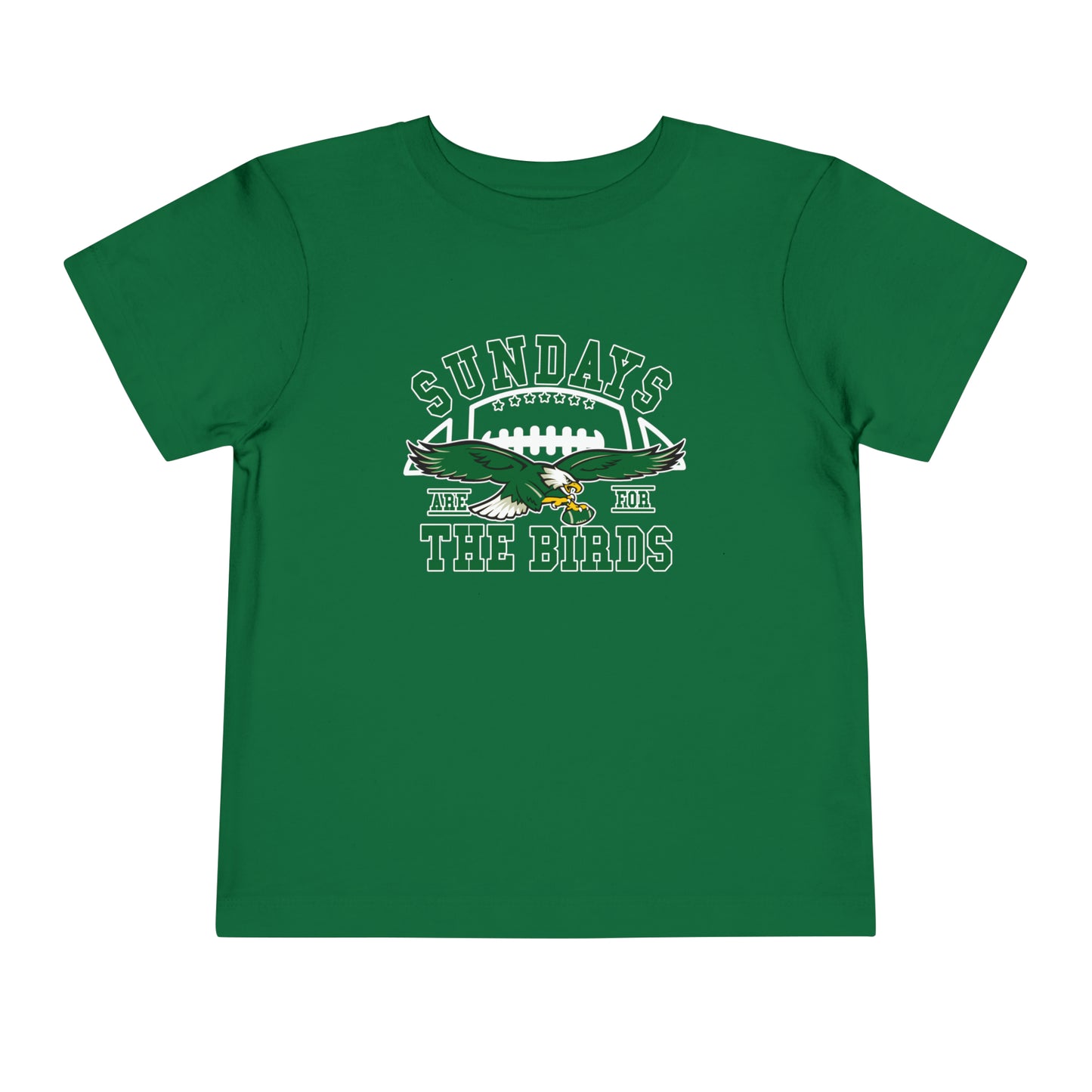 Eagles Philadelphia Toddler Shirt Sundays Are For The Birds Kelly Green Bird Gang Philly Football Kids T-Shirt Short Sleeve Tee