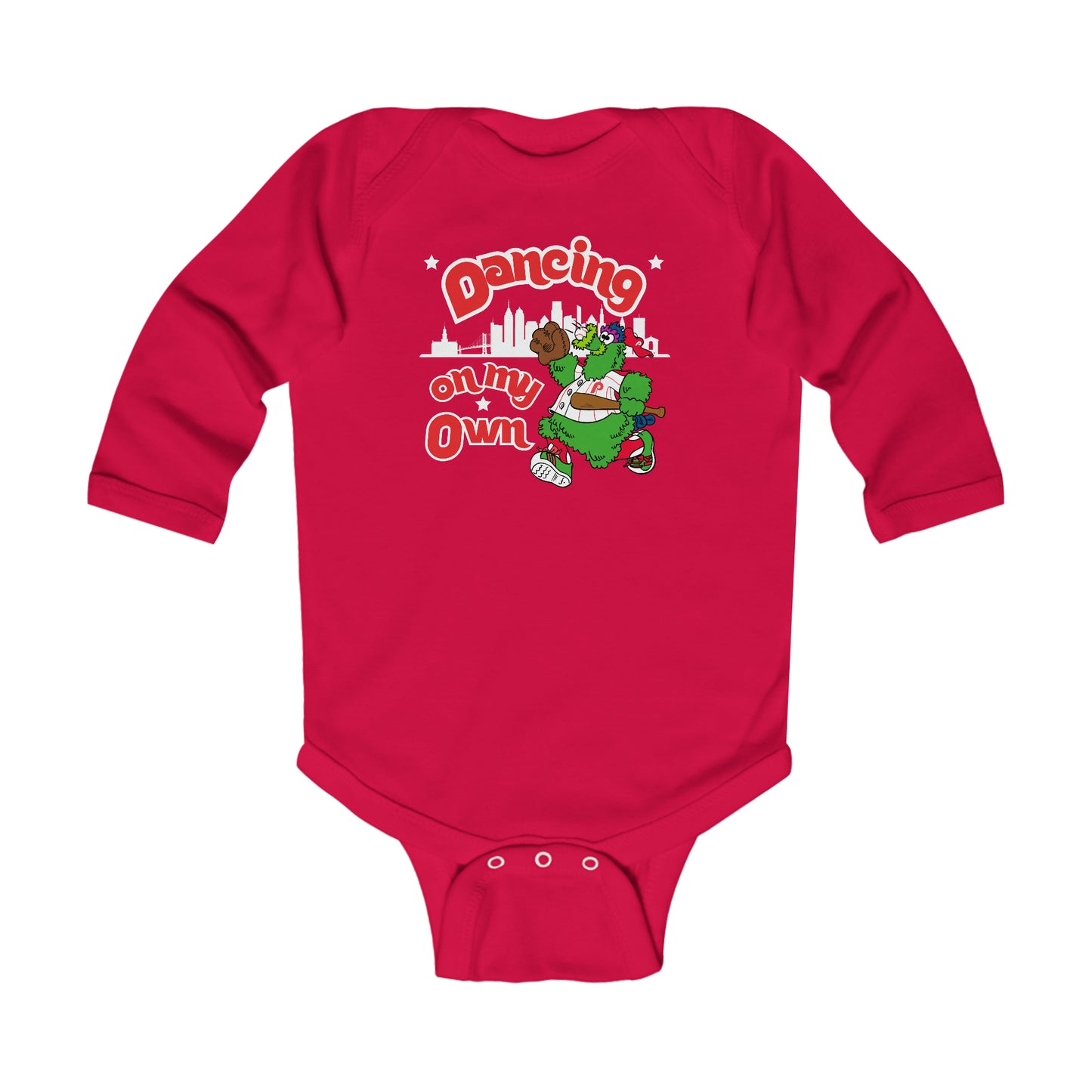 Red October Phillies Baby Onesie Shirt Philadelphia P Kids Christmas Philly Fan Gift Boy Girls Long Sleeve Tee Infant Long Sleeve Bodysuit