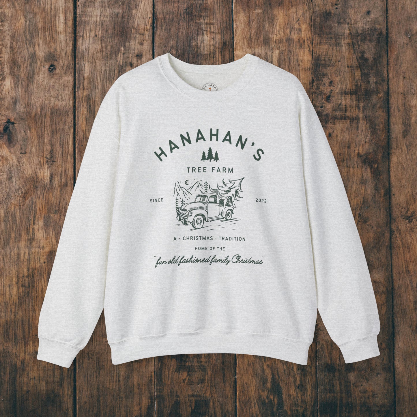 Family Tree Farm Sweatshirt Personalized Mom Dad Kids Family Matching Womens Mens Christmas Trees Custom Gift Hoodie Crewneck Sweatshirt