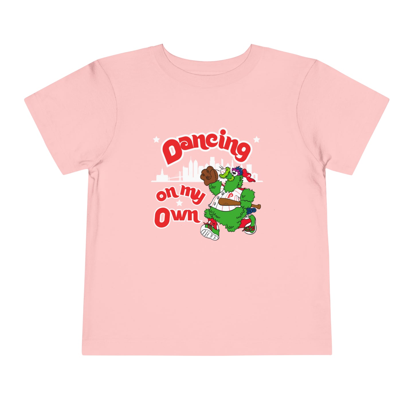 Copy of Phillies Phanatic Toddler Shirt Dancing On My Own Phanatic World Series Kids Short Sleeve Tee