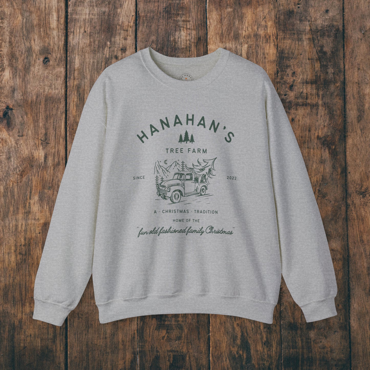 Family Tree Farm Sweatshirt Personalized Mom Dad Kids Family Matching Womens Mens Christmas Trees Custom Gift Hoodie Crewneck Sweatshirt