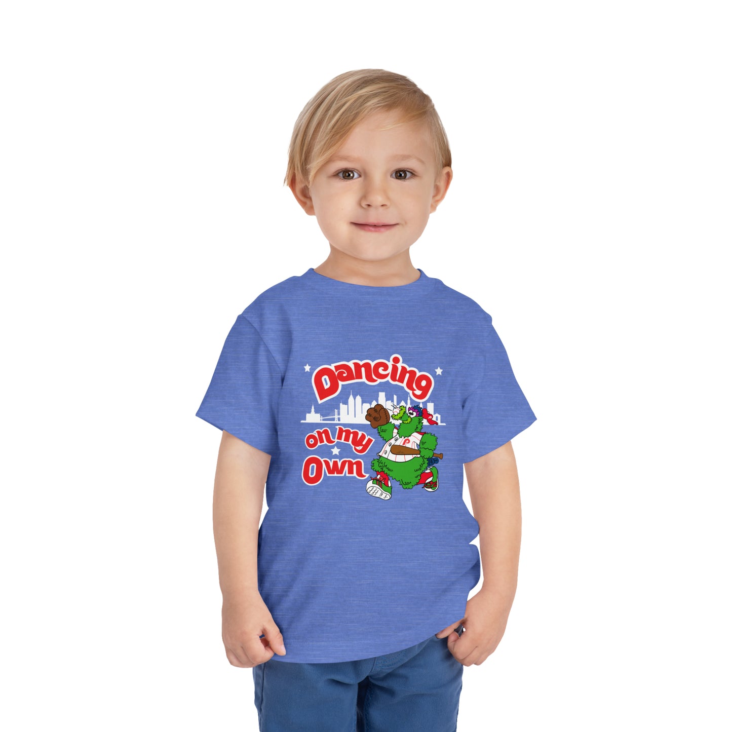 Copy of Phillies Phanatic Toddler Shirt Dancing On My Own Phanatic World Series Kids Short Sleeve Tee