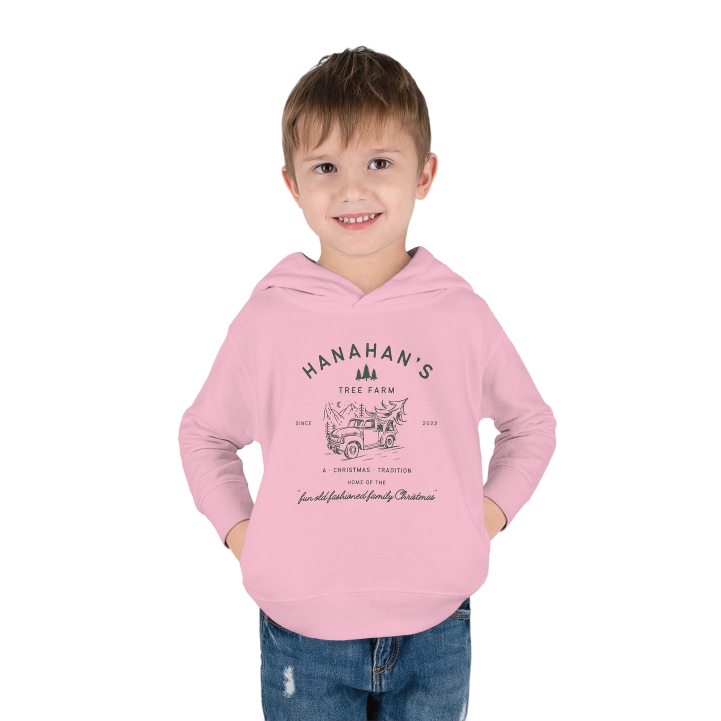 Personalized Family Tree Farm Toddler Sweatshirt Custom Name Family Matching Mom Dad Kids Toddler Pullover Fleece Hoodie