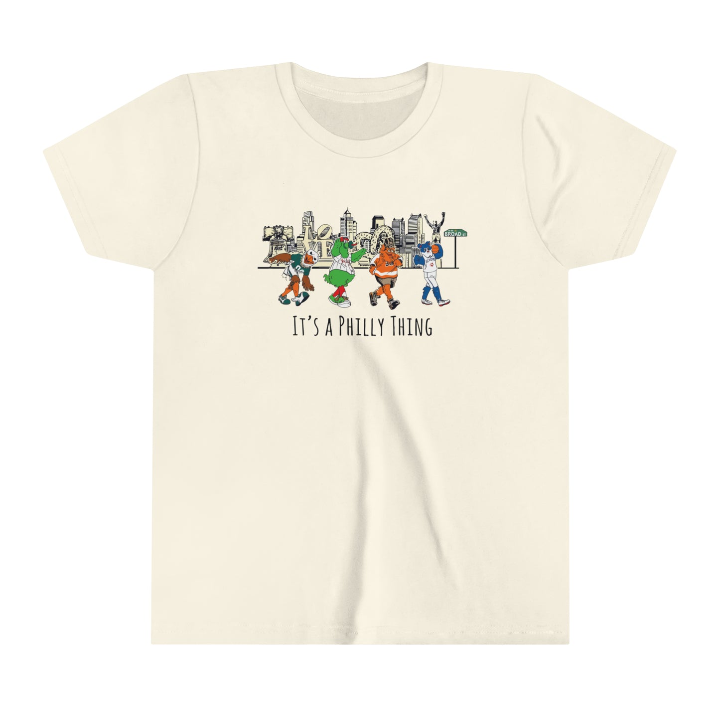 Kids Philly Mascots It's A Philly Thing Youth Short Sleeve Tee