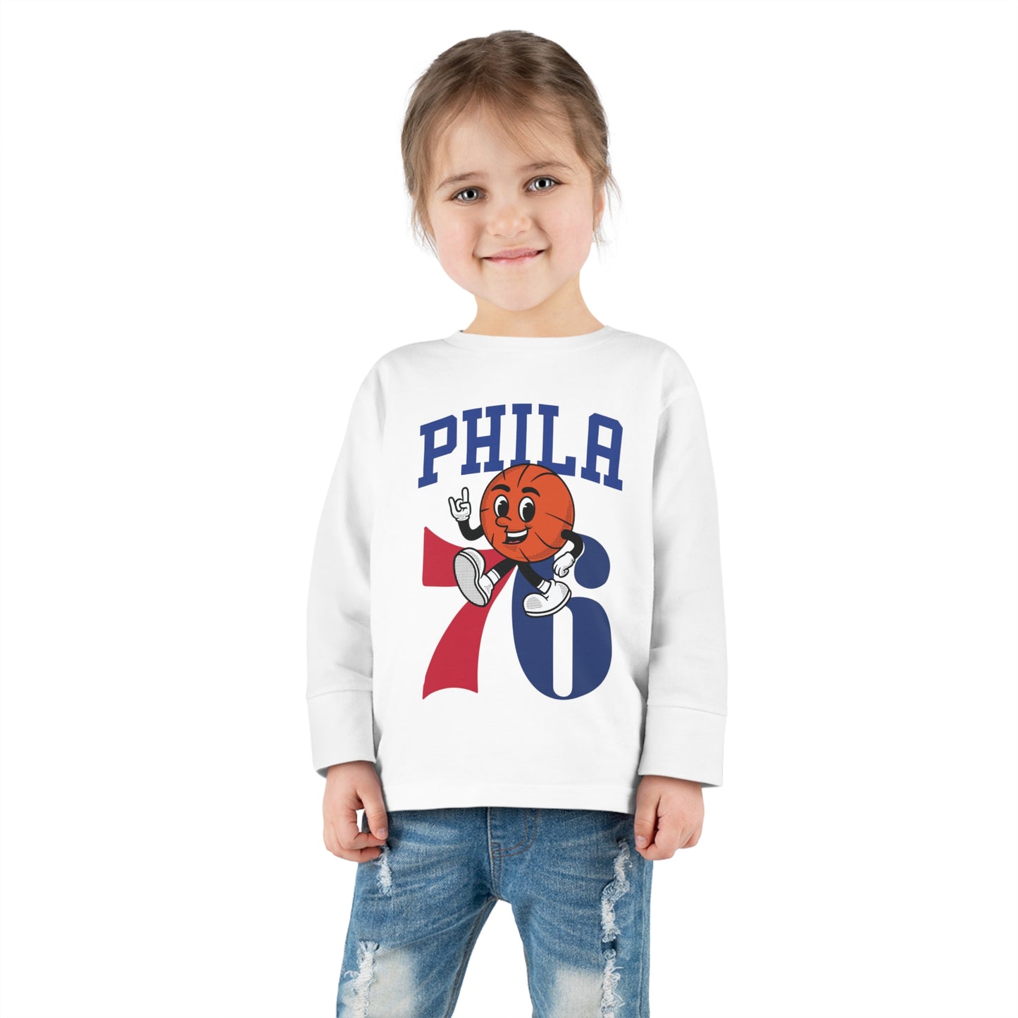 Toddler 76ers Shirt Philadelphia Sixers Kids Sweatshirt Boys Girls Christmas Philly Fan Gift Ten Seventy Sixers Childrens Long Sleeve Tee
