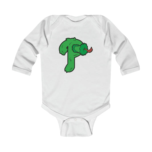 Phillies Phanatic P Baby Onesie Philadelphia Philly Fan Baby Shower Christmas Gift Body Newborn 18 Months Suit Infant Long Sleeve Bodysuit