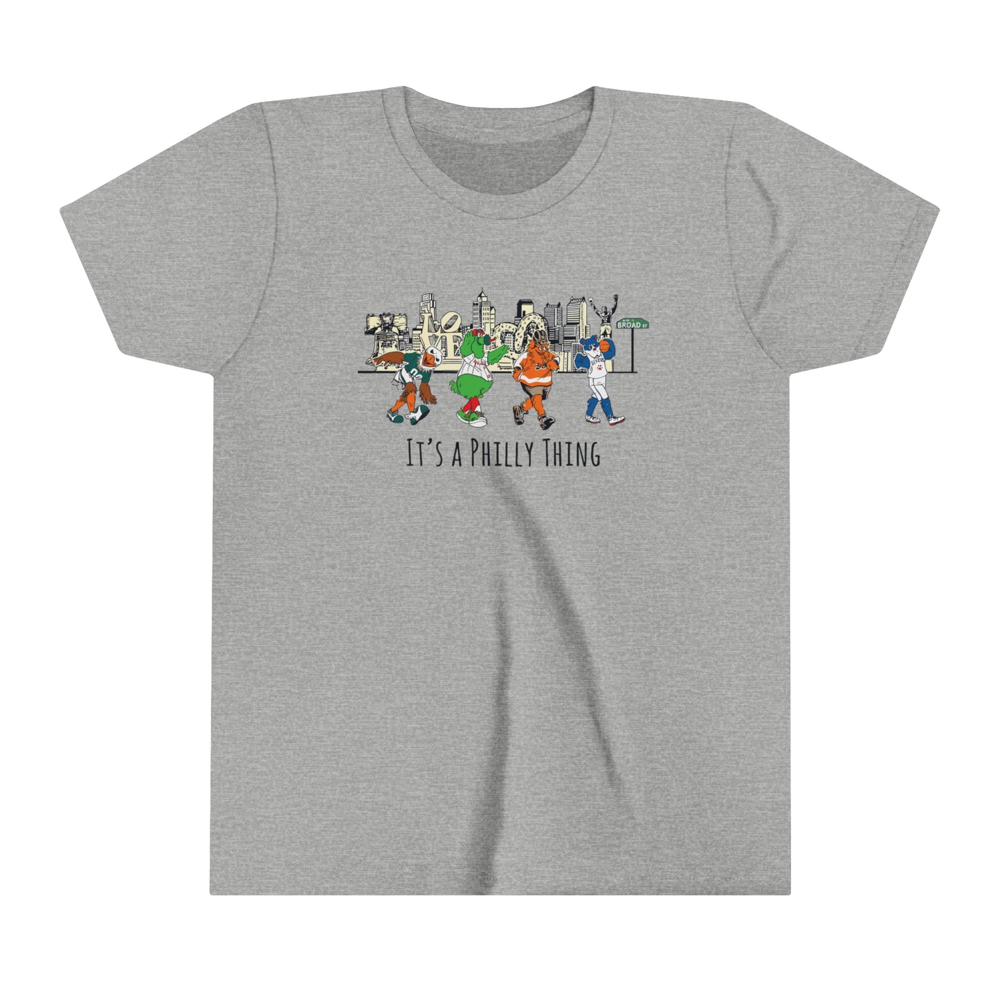 Kids Philly Mascots It's A Philly Thing Youth Short Sleeve Tee